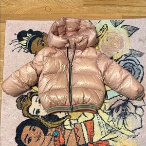 AUTHENTIC Kids Burberry Shiny Pink Puffer Jacket